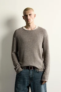 RELAXED FIT KNIT T-SHIRT