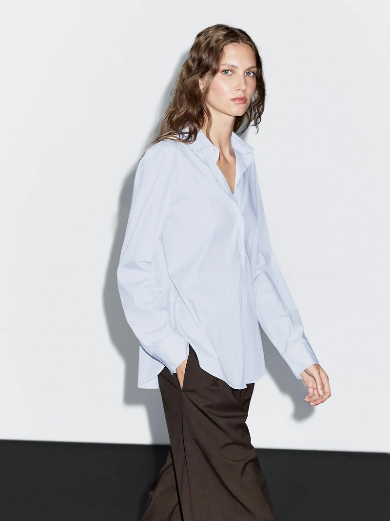 Striped stretch shirt