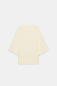 ELBOW-LENGTH SLEEVE KNIT POLO