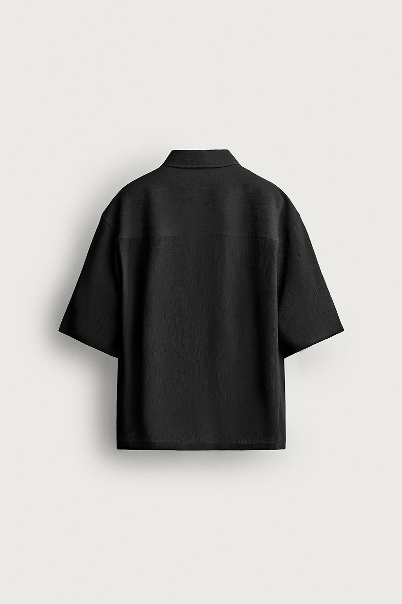 TEXTURED BOXY FIT SHIRT