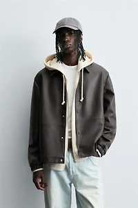 BLOUSON EN MATIÈRE SYNTHÈTIQUE