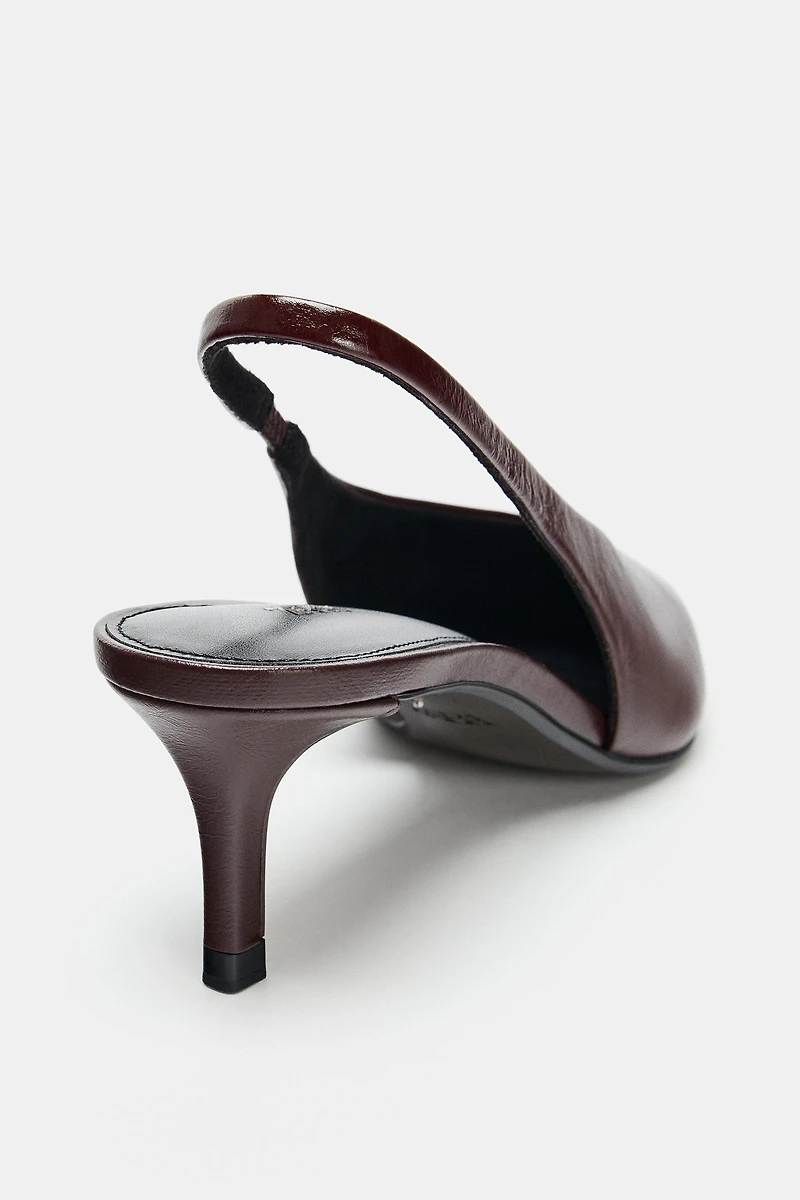 LEATHER SLINGBACKS