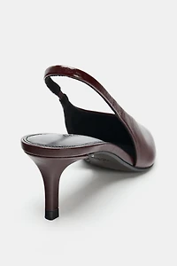 LEATHER SLINGBACKS
