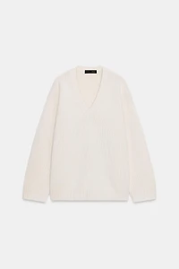 OVERSIZED WOOL AND CASHMERE SWEATER
