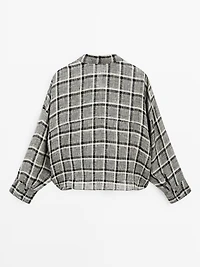 100% linen check shirt