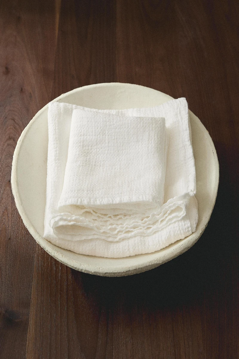 SERVIETTE DE BAIN LIN WAFFLE