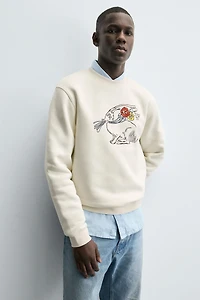 EMBROIDERED RABBIT SWEATSHIRT