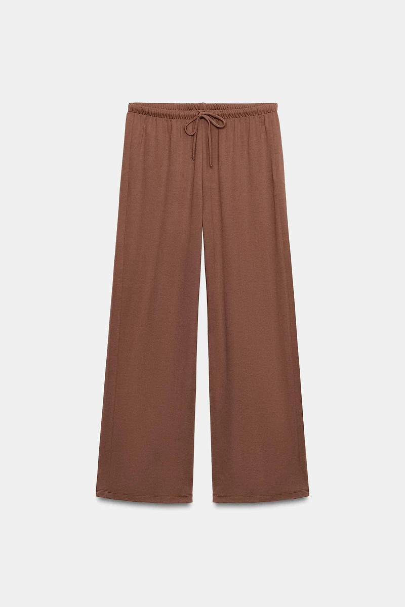 DRAWSTRING FLOWY PANTS