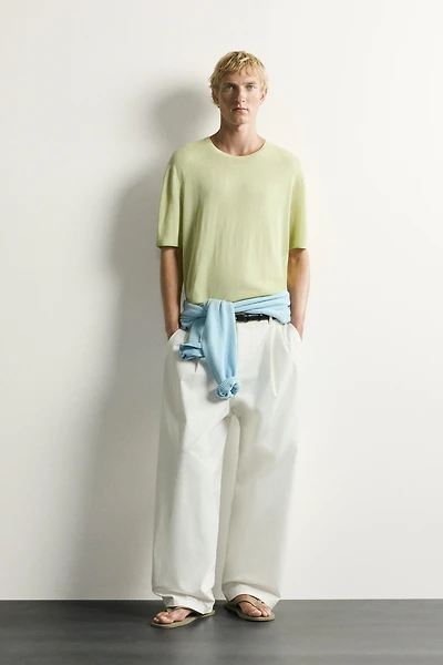 RELAXED FIT LIGHTWEIGHT KNIT T-SHIRT