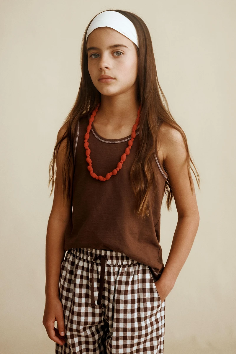 GINGHAM PLAID PANTS CREATED BY CARAMEL LONDON X ZARA