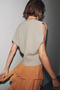 GILET EN MAILLE LAINE