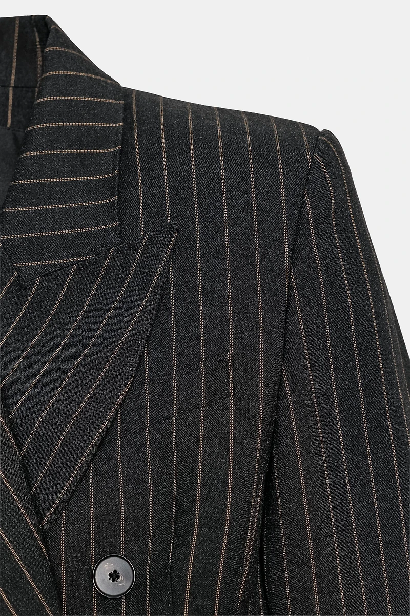 ROBE VESTE À RAYURES ZW COLLECTION