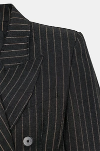 ROBE VESTE À RAYURES ZW COLLECTION