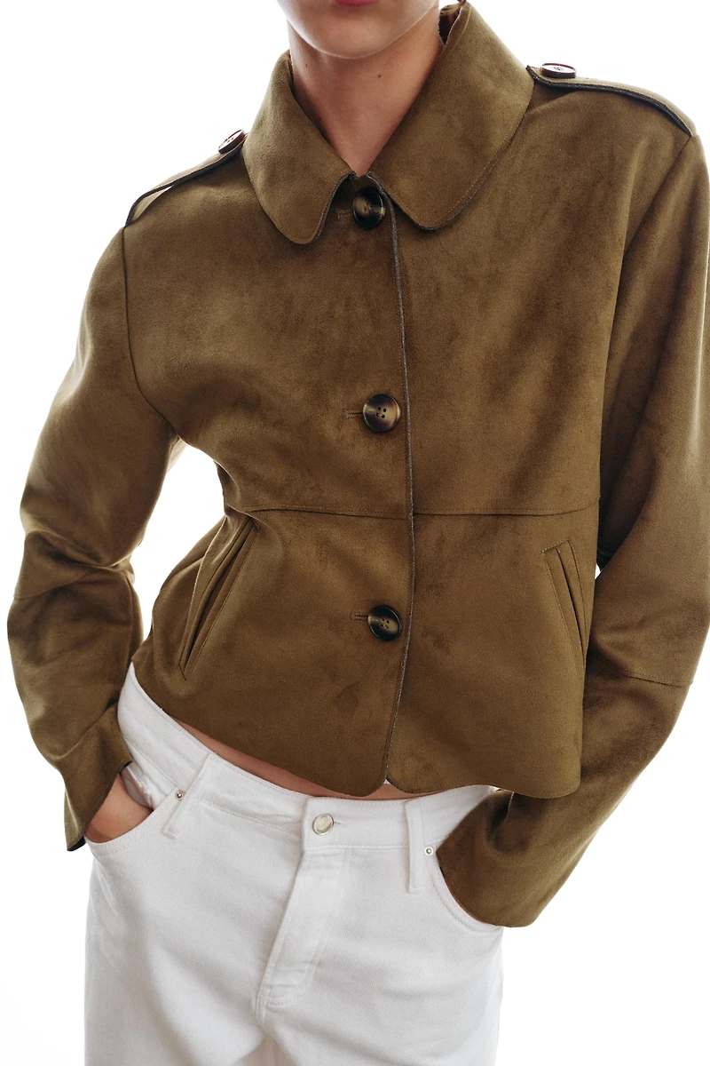 VESTE COURTE EFFET DAIM