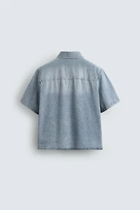 LIGHTWEIGHT BOXY FIT DENIM SHIRT