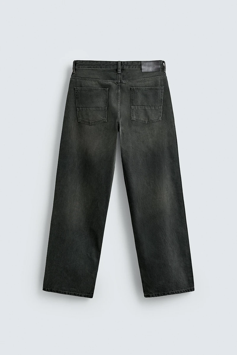 BAGGY FIT JEANS WITH TWISTED SEAM