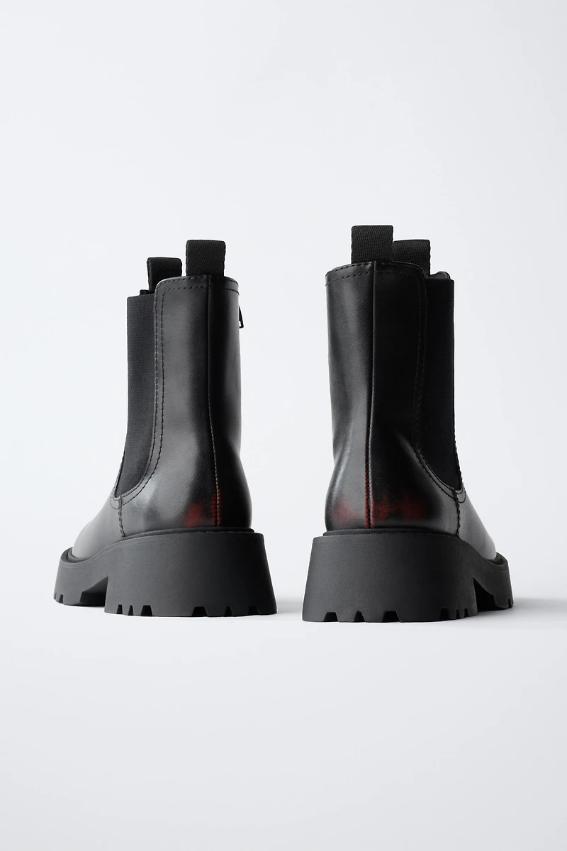 BRUSHED ANKLE BOOTS