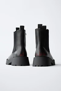 BRUSHED ANKLE BOOTS
