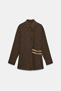 STRIPED BUCKLE SHIRT