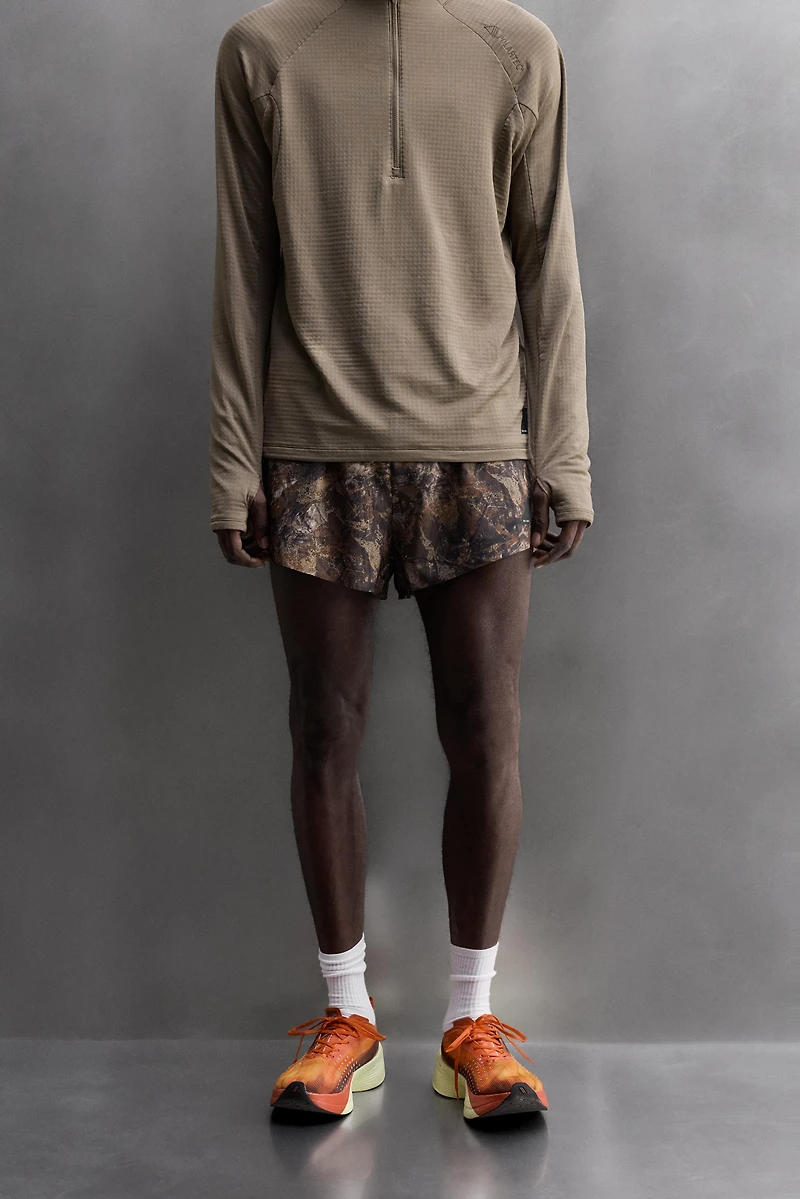 TREE PRINT RUNNING SHORTS