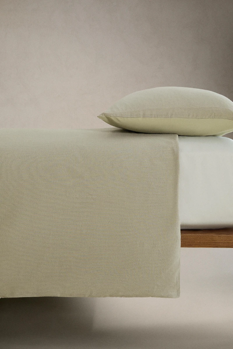 STRIPED SEERSUCKER DUVET COVER