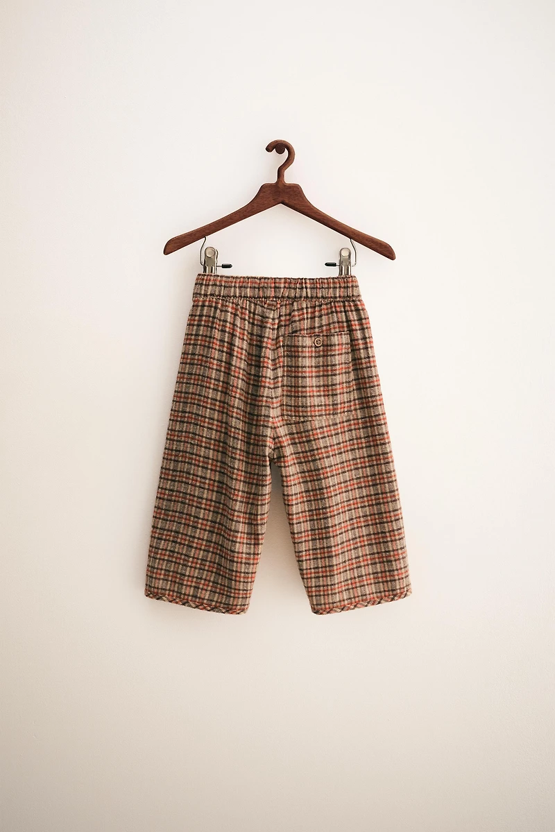 ZARA TIMELESS - PANTALON AMPLE À CARREAUX