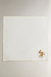 SERVIETTE DE TABLE LIN BRODÉ TAUREAU | MARISA BERENSON