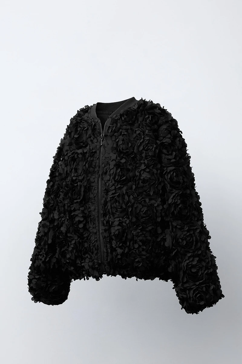 FLORAL BOMBER JACKET