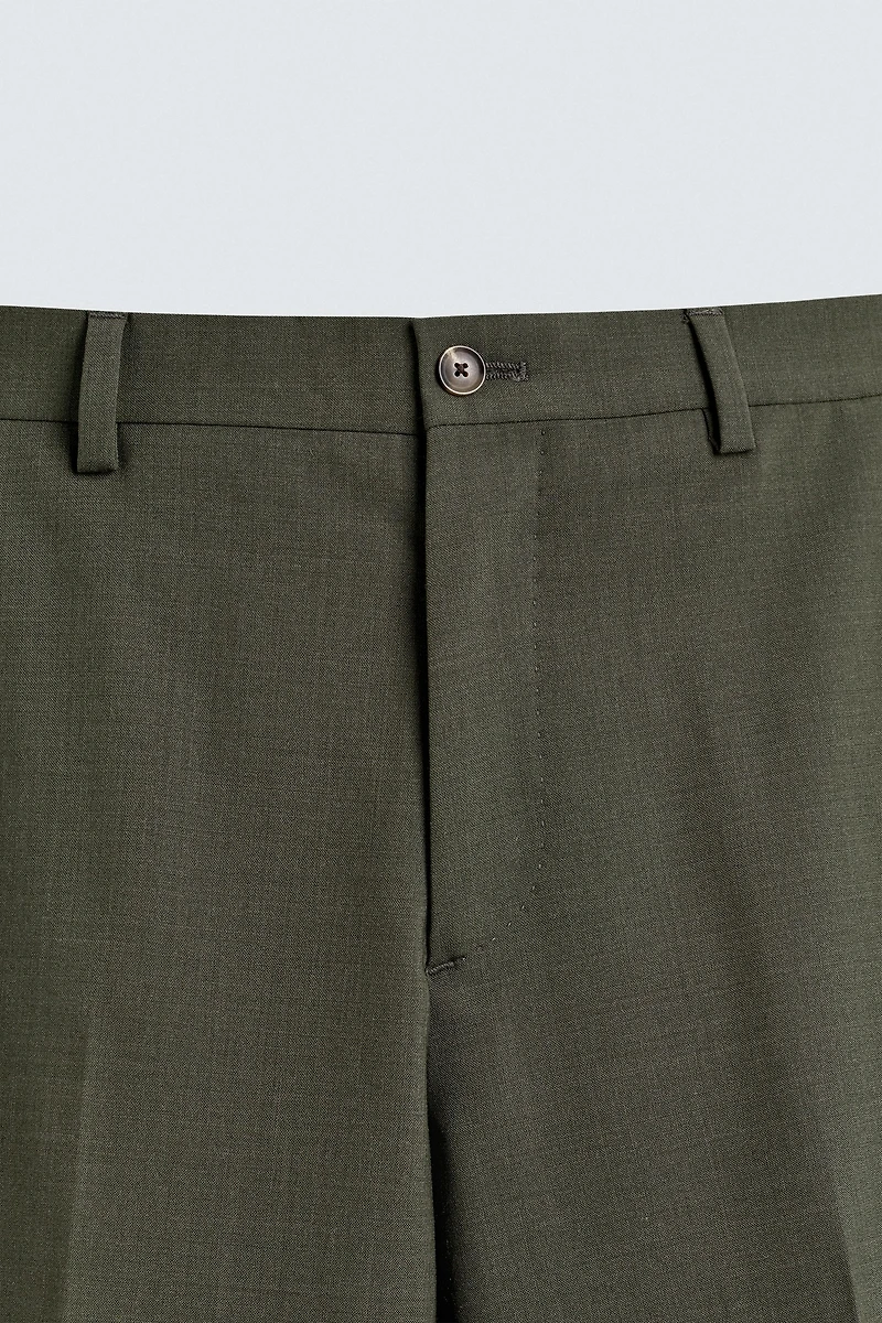 WOOL SUIT PANTS