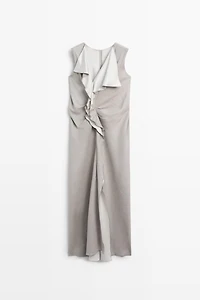 Flowing dress with ruffle detail - STUDIO