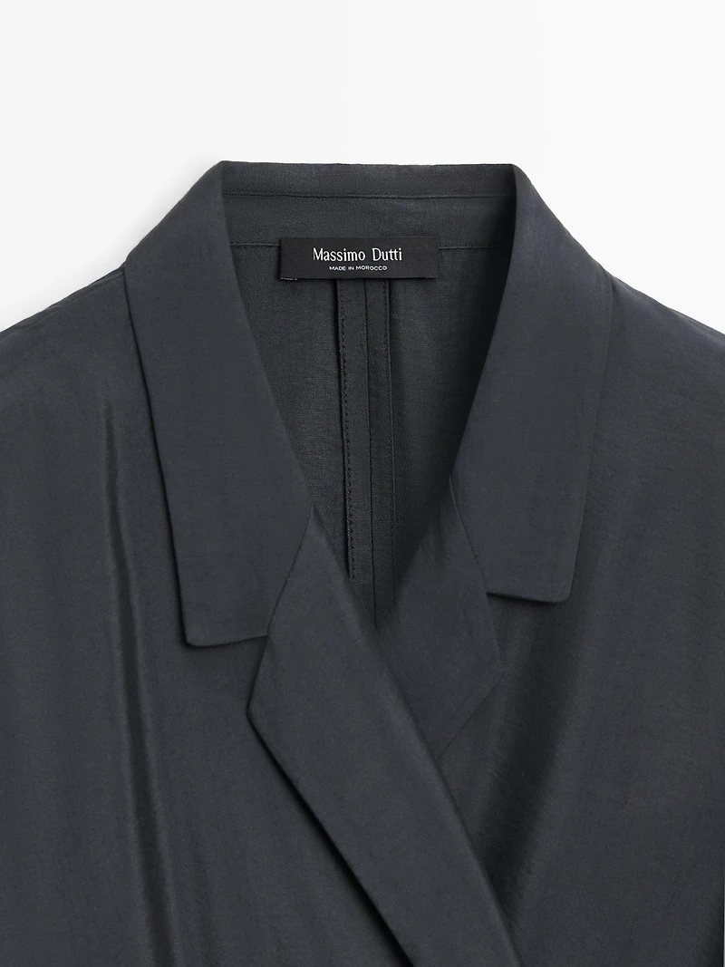 Midi dress with draped detail