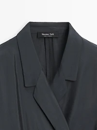 Midi dress with draped detail