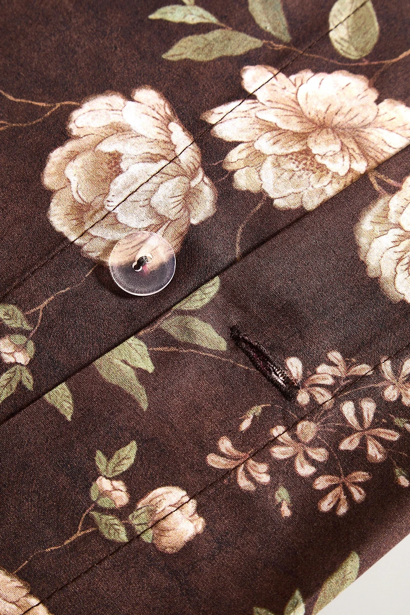 FLORAL PRINT DUVET COVER