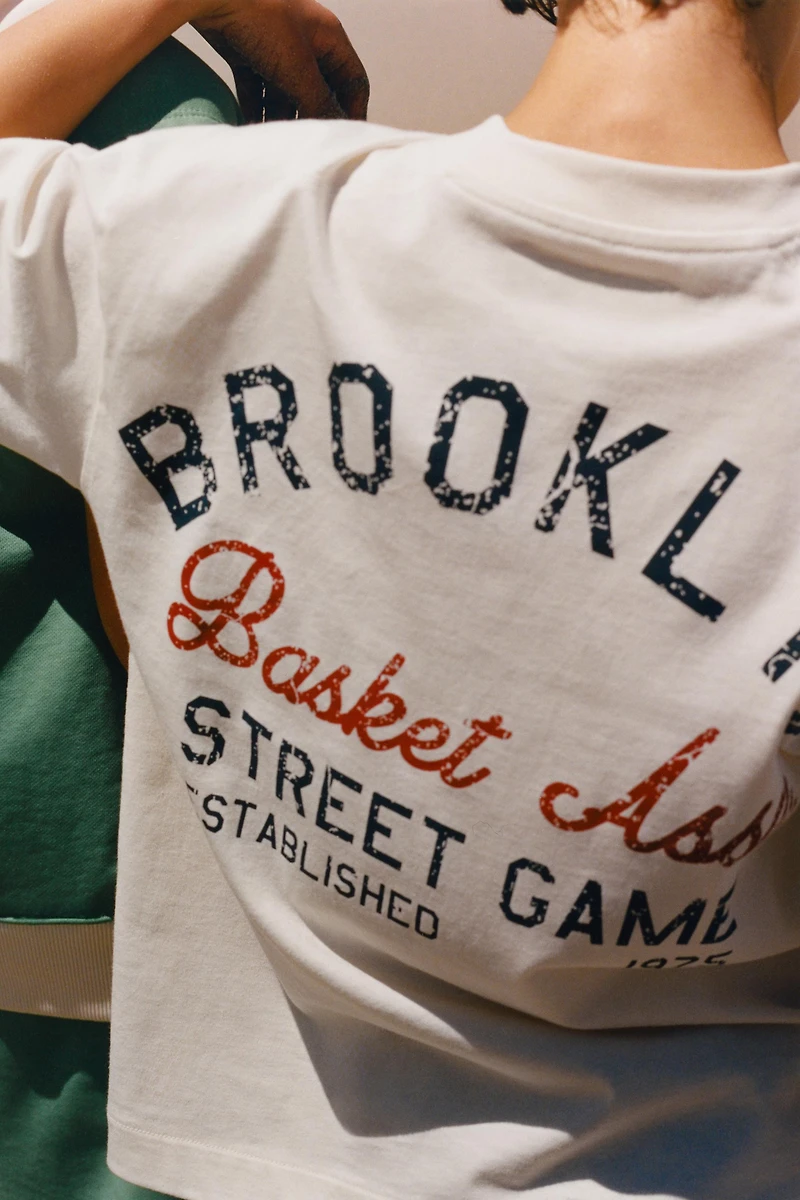 T-SHIRT JOGGING IMPRIMÉ BROOKLYN