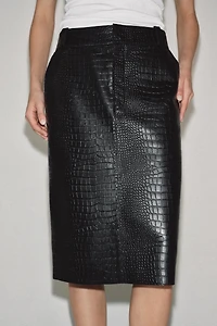 ZW COLLECTION LIMITED EDITION COCO LEATHER SKIRT