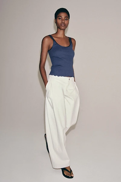 COTTON RIBBED TANK TOP