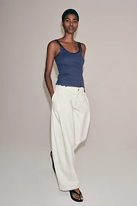 COTTON RIBBED TANK TOP