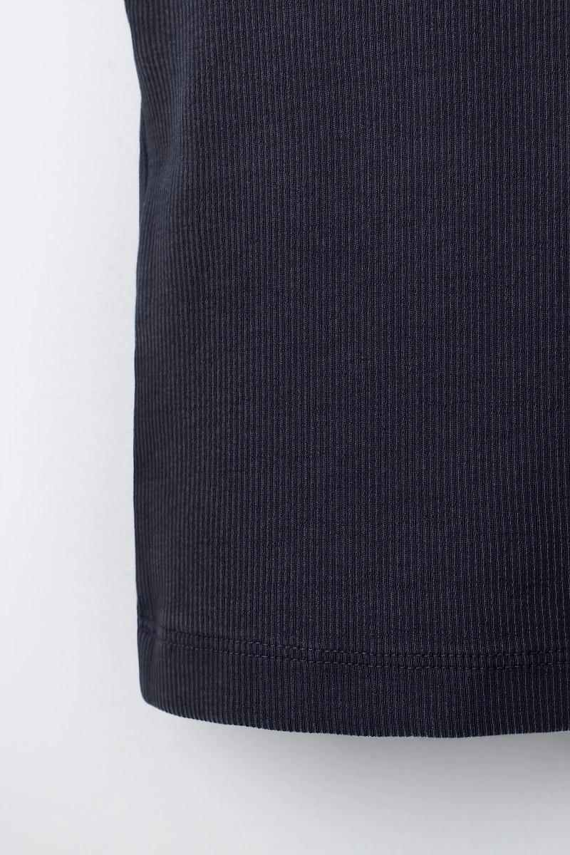 RIBBED RACERBACK SHIRT