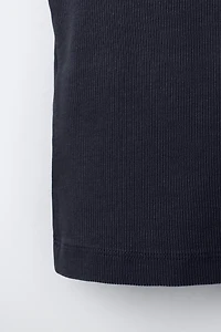 RIBBED RACERBACK SHIRT