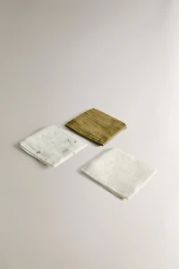 BABY MUSLIN CLOTHS (SET OF 3)