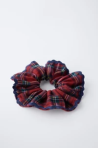 TWO-PACK FLANNEL PLAID SCRUNCHIES