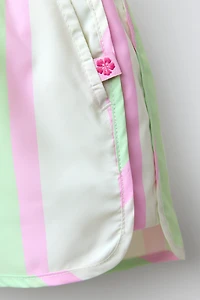 WATER REPELLENT STRIPED SHORTS