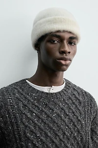 ALPACA BLEND BEANIE HAT