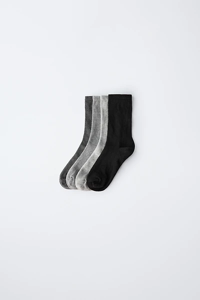 FOUR-PACK OF MID-HEIGHT SOCKS