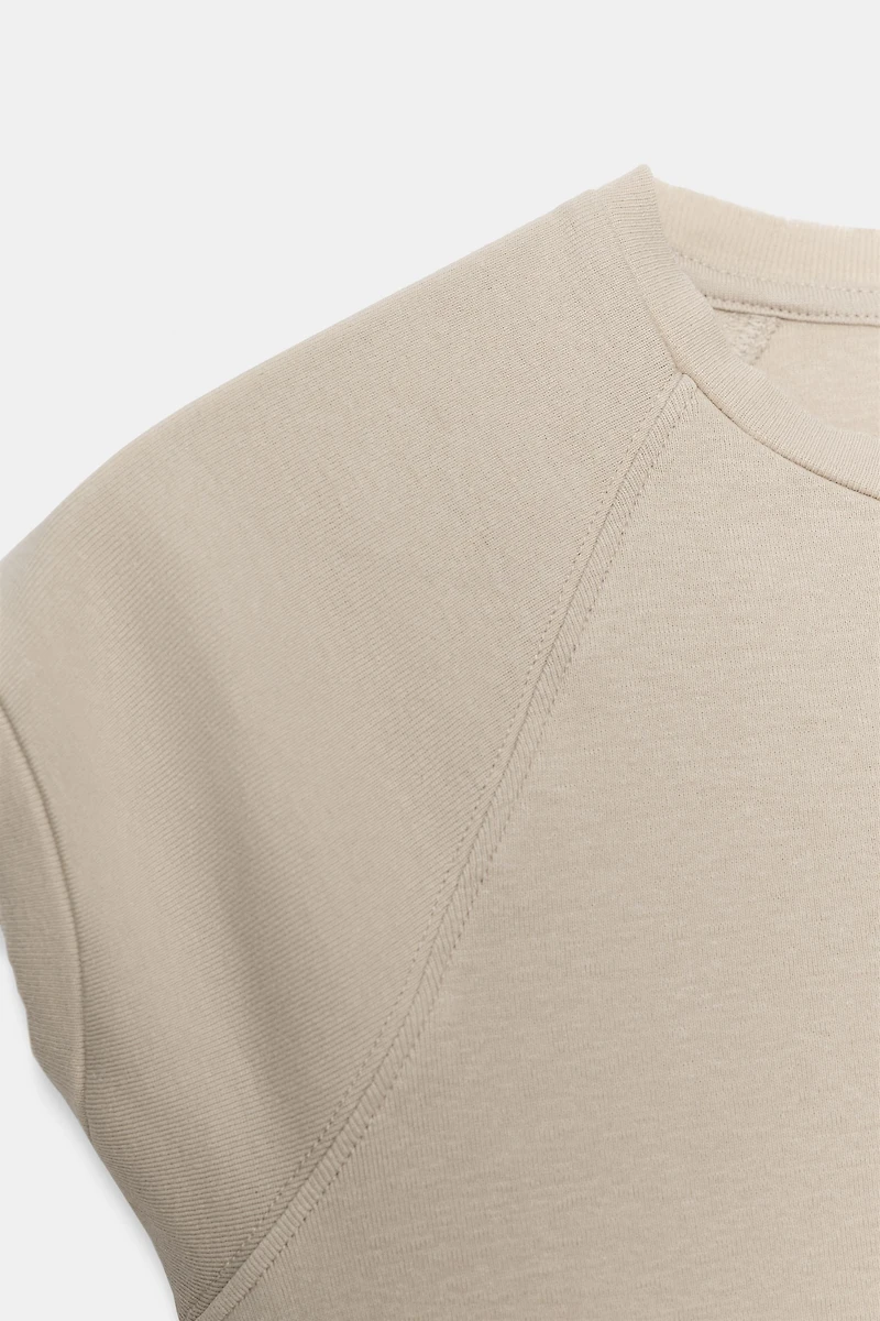 T-SHIRT EFFET DÉLAVÉ MANCHES RAGLAN