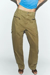 JEAN Z1975 CARGO TAILLE NORMALE FERMETURES ÉCLAIR