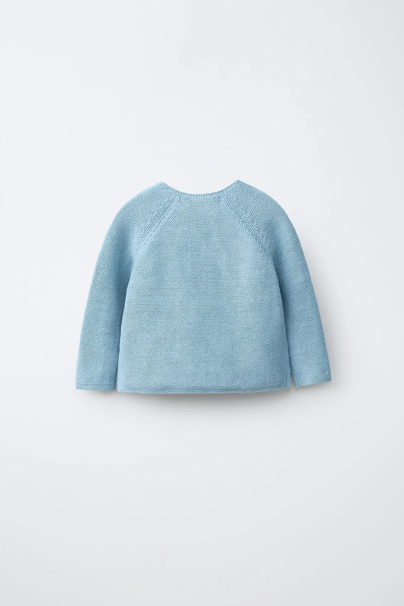 KNIT FISH APPLIQUÉ JUMPER