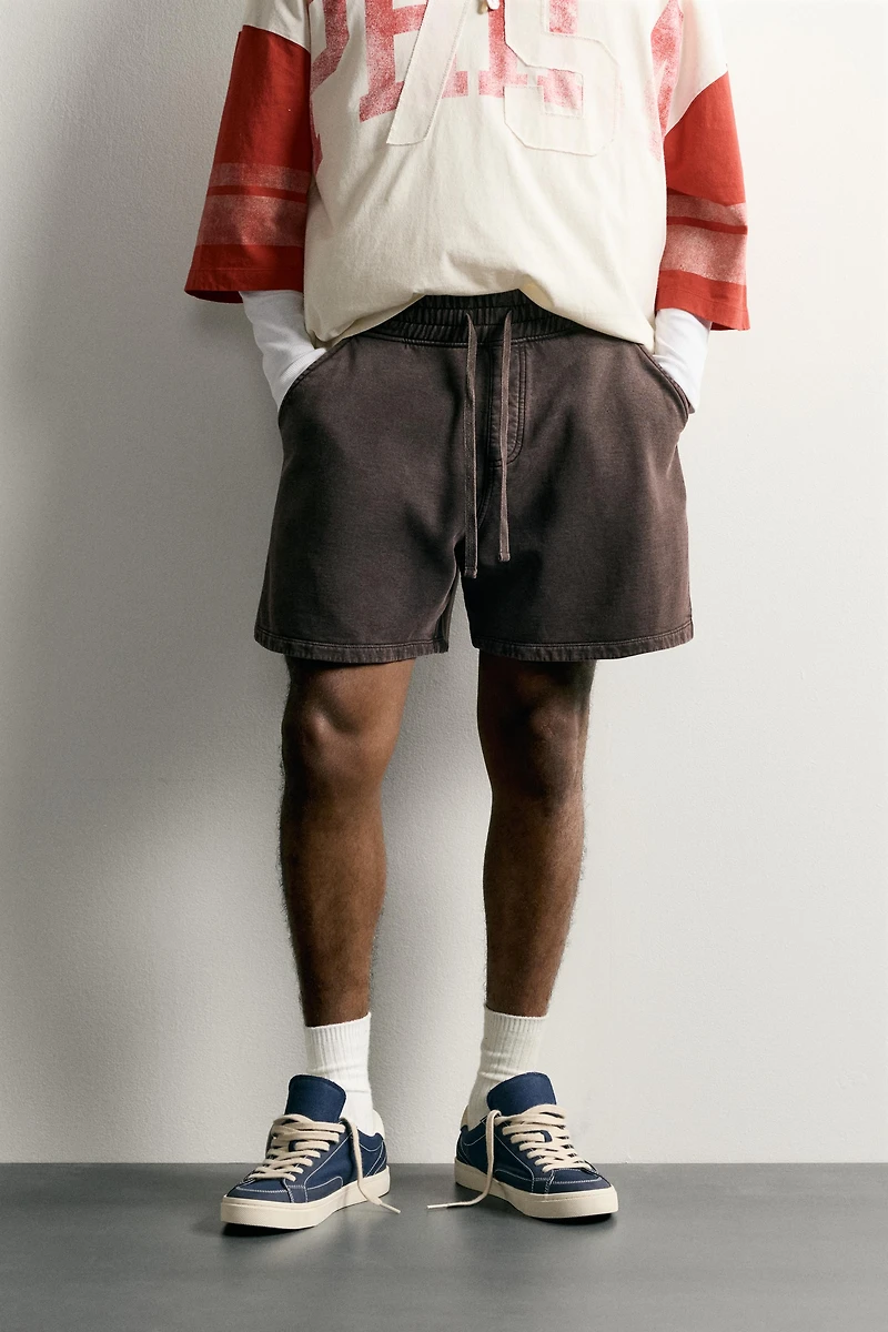 WASHED SWEAT SHORTS