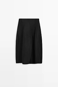 Flowing Seamed Midi Skirt - STUDIO