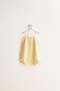 ZARA TIMELESS - STRIPED TERRYCLOTH ROMPER